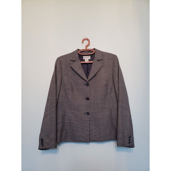 Pendleton Jackets & Blazers - Pendleton Womens 10 Suit Jacket Wool Blend Blue Button Front Business Career
